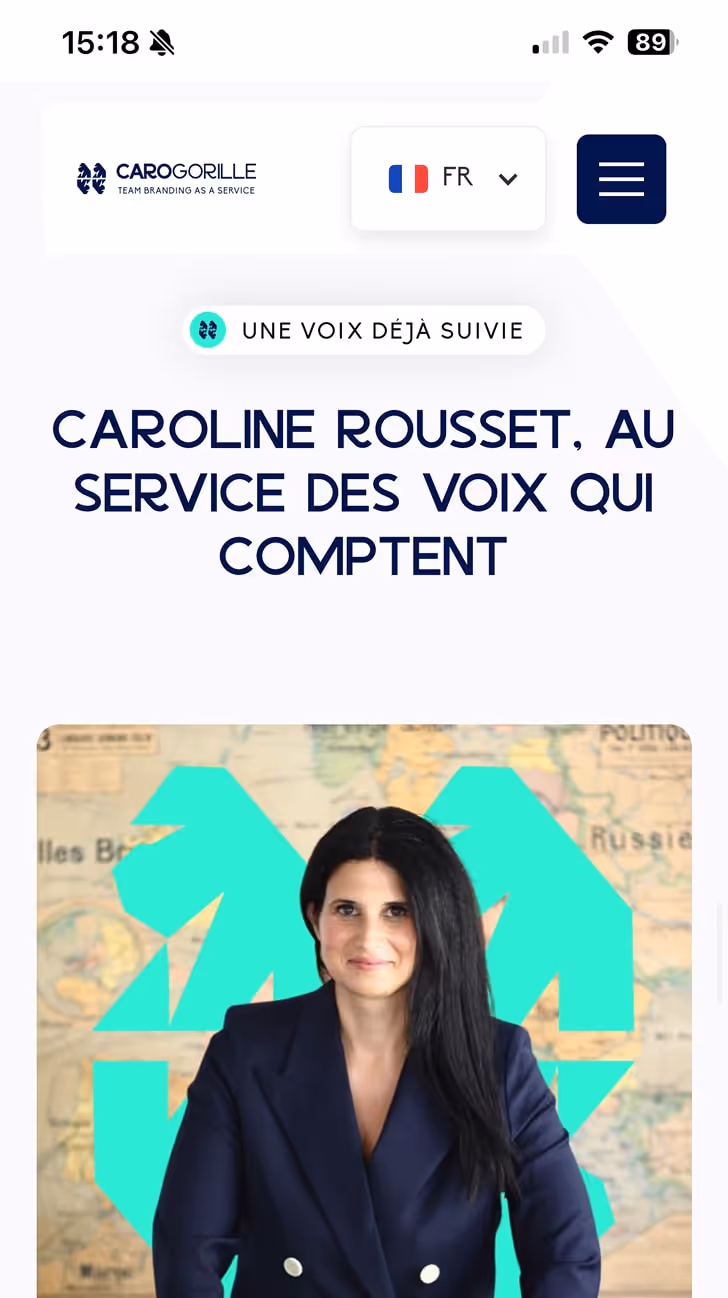 Visuel du site Carogorille sur Smartphone 03