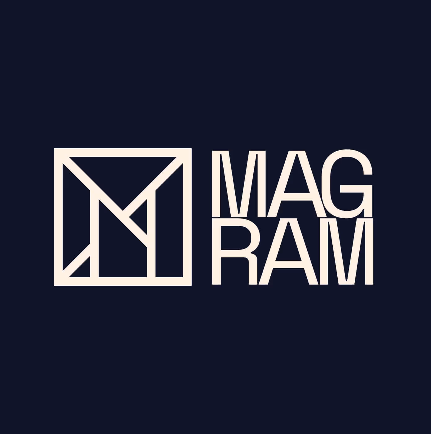 Visuel du logo Magram après Rebranding