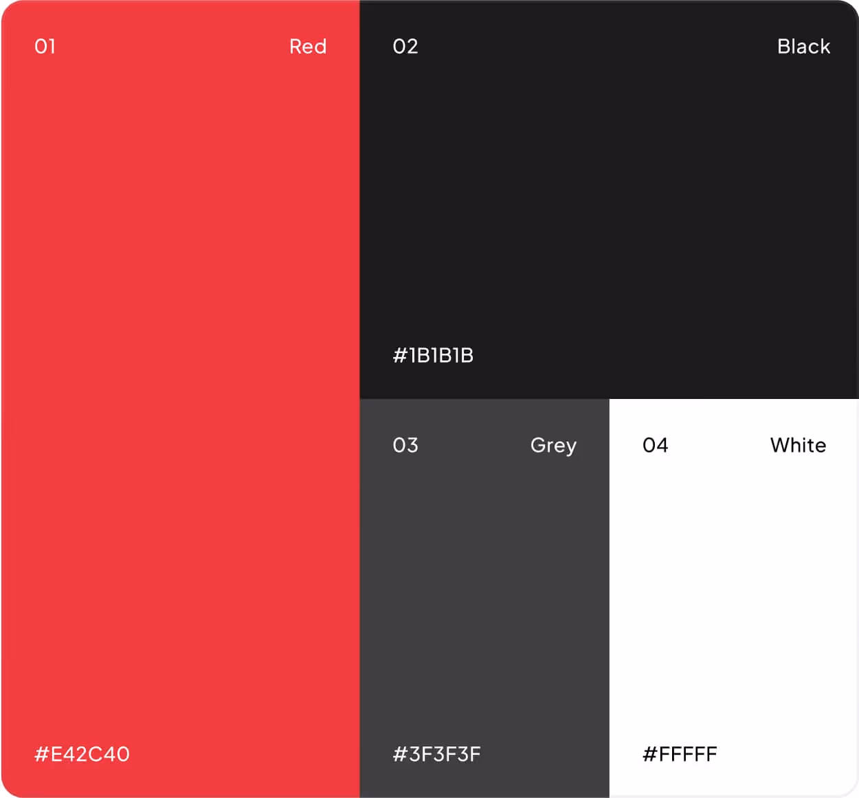 Charcoal color visual