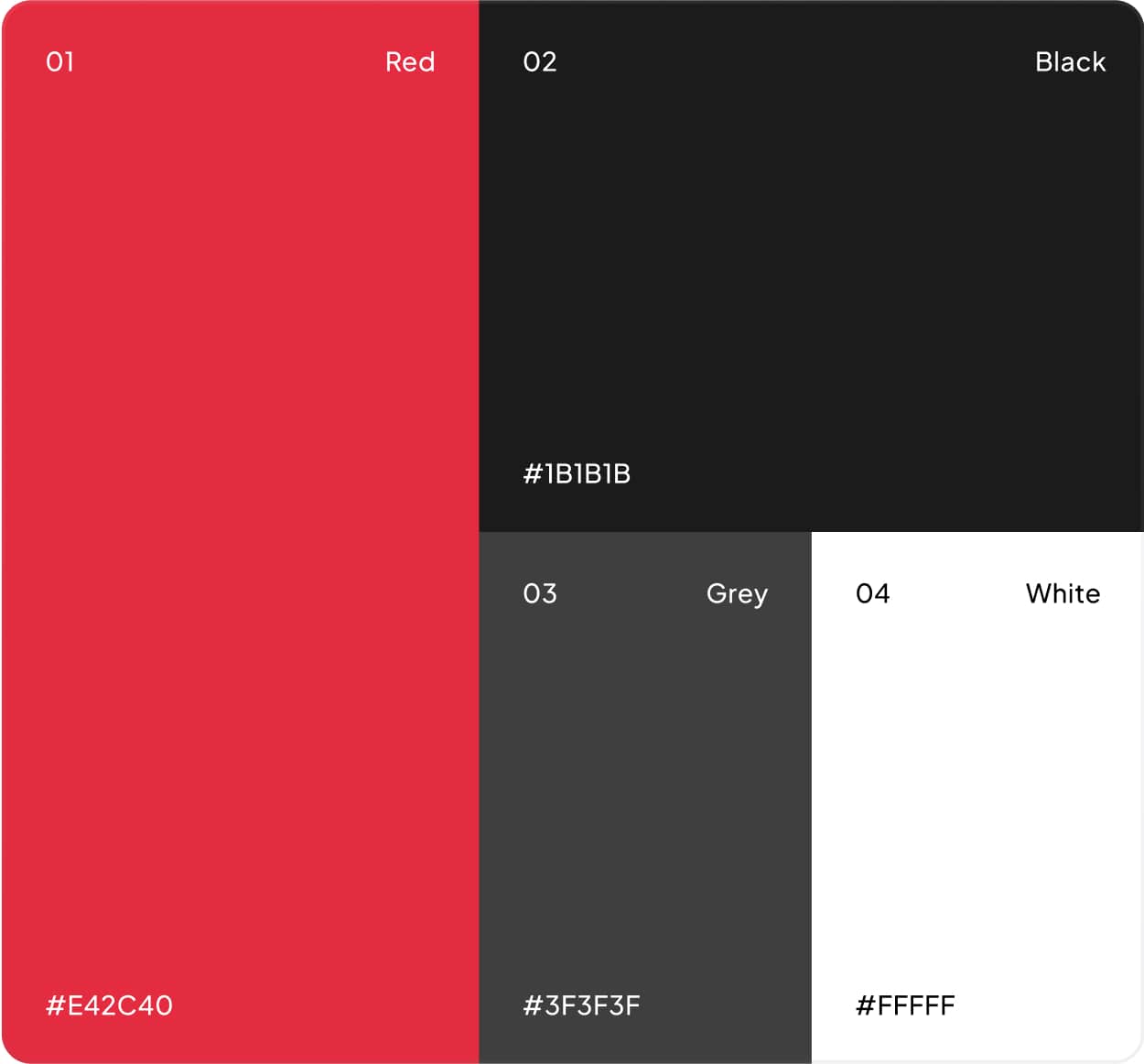 Charcoal color visual