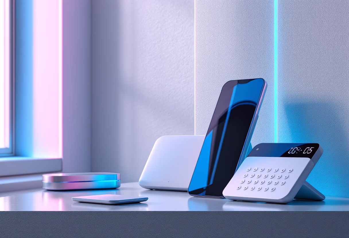 [background image] image of communication devices (for a consumer apps)