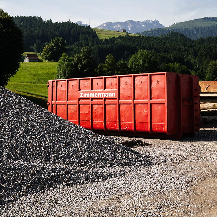 Eine grosse Baumulde