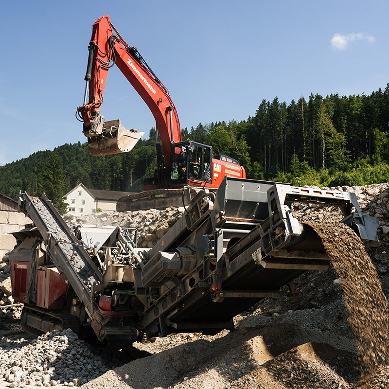 Material-Recycling auf dem Werkhof
