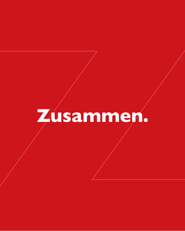Grafisches Bild mit Titel Zusammen