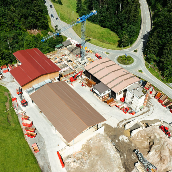 Luftaufnahme vom Standort Hundwil