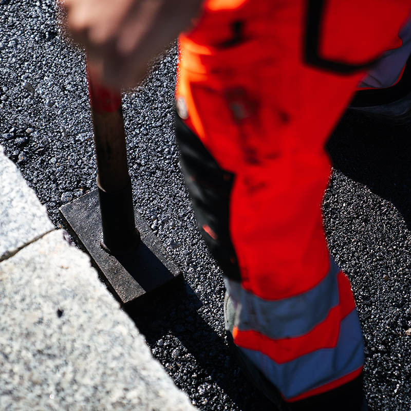 Nahaufnahme Strassenbelag