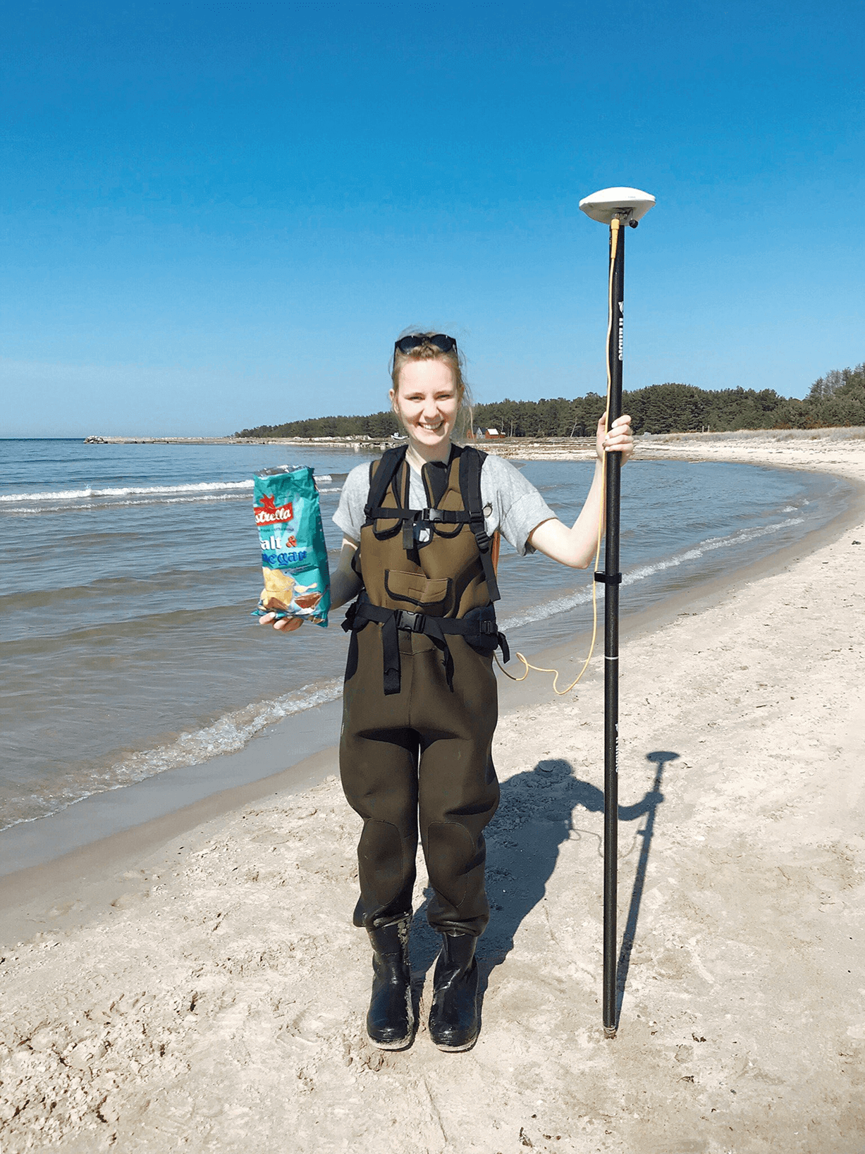 On a Geomorphology field practice on Gotland, Sweden.