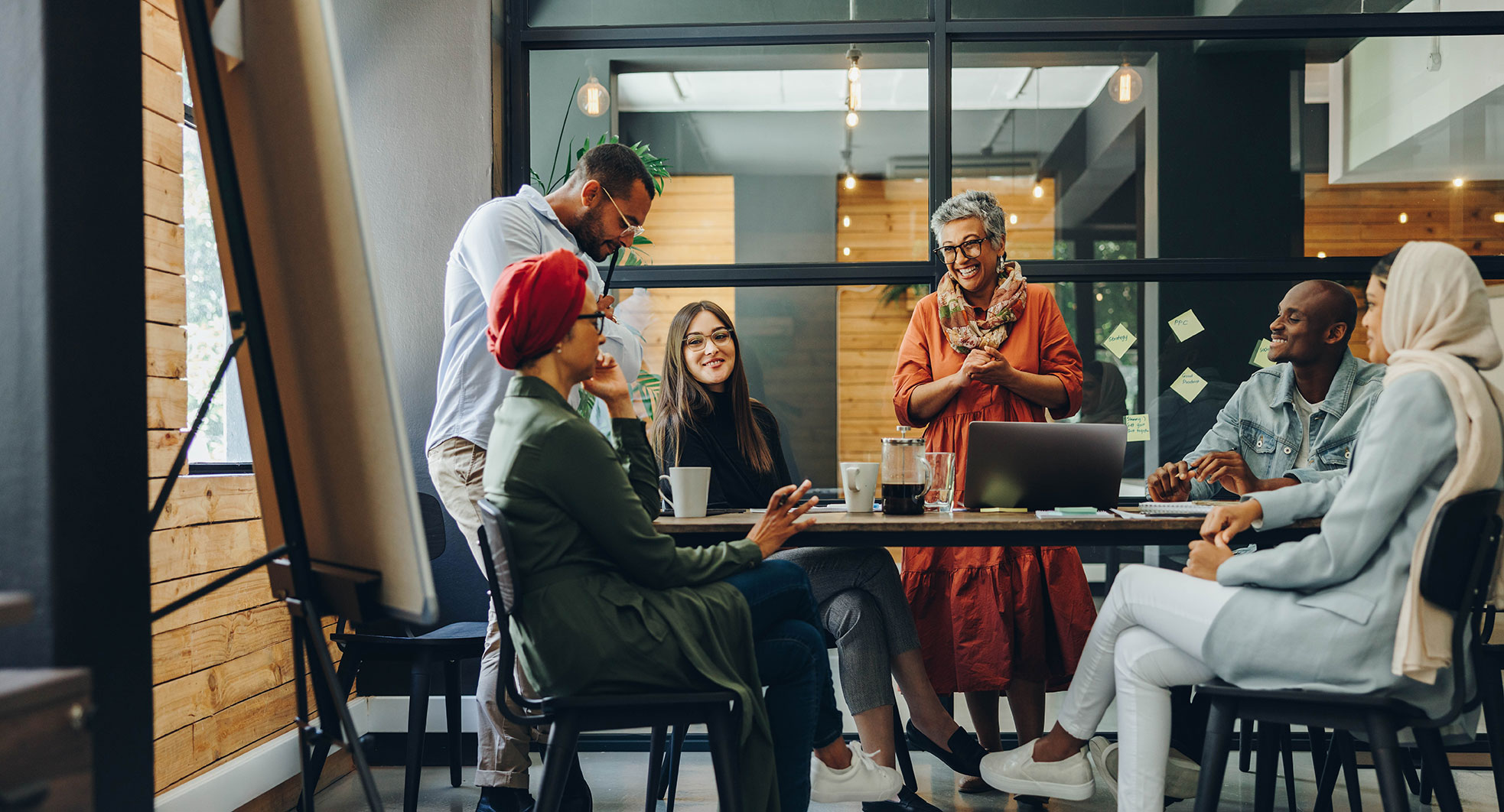 People in a meeting