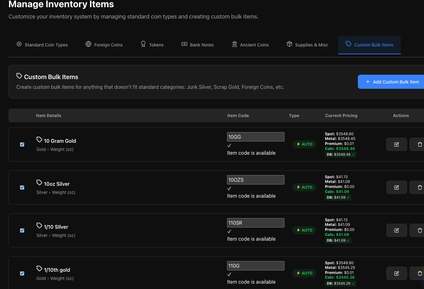MyCoinWorX Manging Bulk Gold and Silver