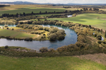 Wairakei Estate birds eye view of the waterways on the estate