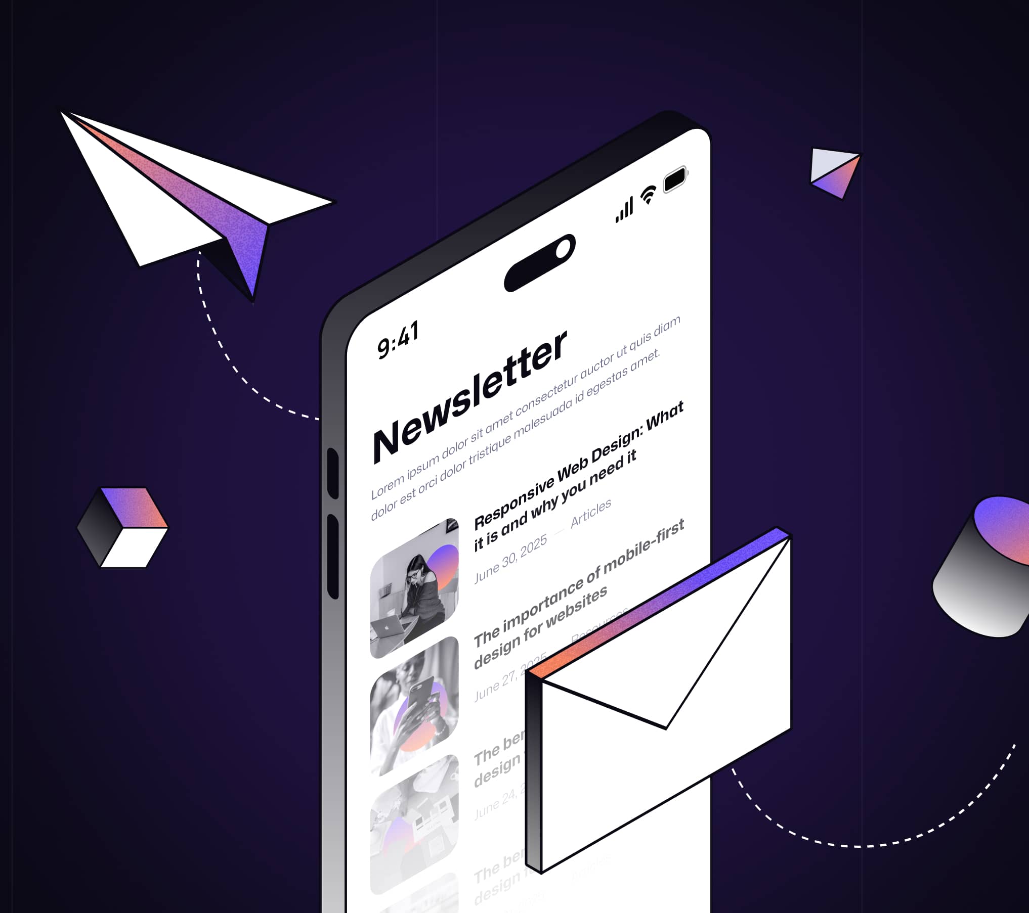 Subscribe to Our Weekly Newsletter - Courselify X Webflow Template