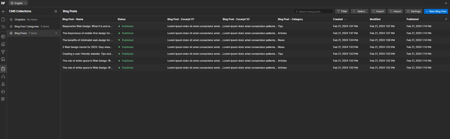 CMS Collection - Courselify X Webflow Template