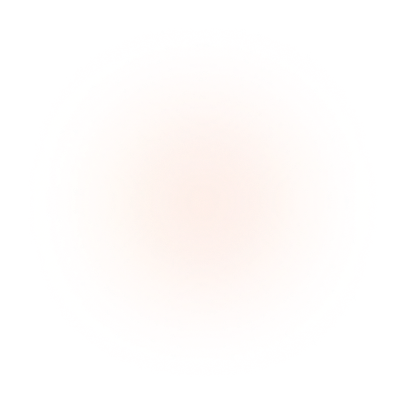 Gradient background blending peach, orange, and yellow tones in a circular pattern.