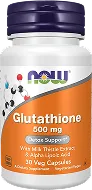 NOW Glutathione 500mg supplement bottle on white background