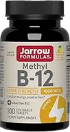 Jarrow Formulas Methyl B-12 supplement bottle with yellow accent label