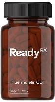 ReadyRx Sermorelin ODT supplement bottle with dark amber glass container