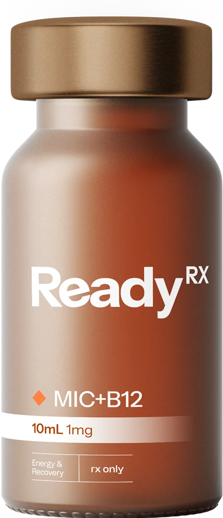 ReadyRx brown bottle with MIC+B12 supplement, 10mL 1mg prescription only