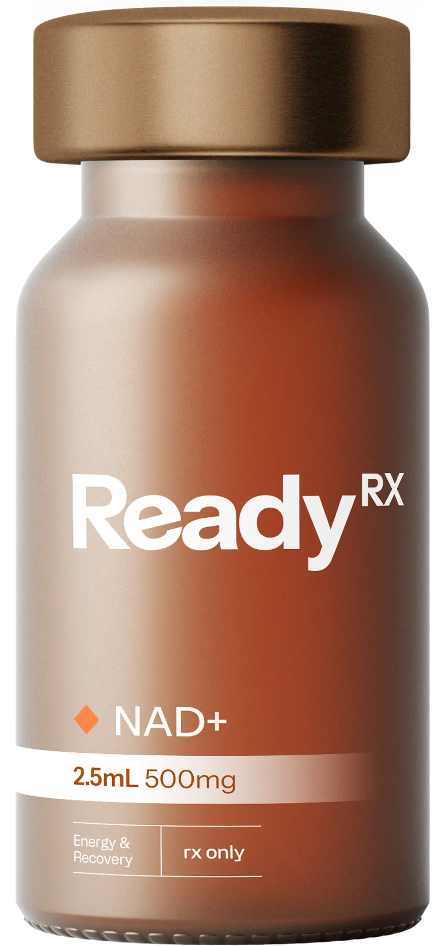 ReadyRx NAD+ supplement bottle, 500mg, 2.5mL for energy and recovery