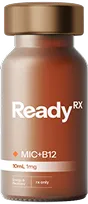 Brown bottle labeled Ready RX MCH812 supplement bottle