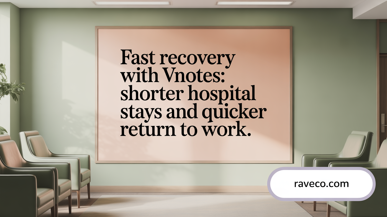 Fast recovery with vNOTES: shorter hospital stays and quicker return to work.