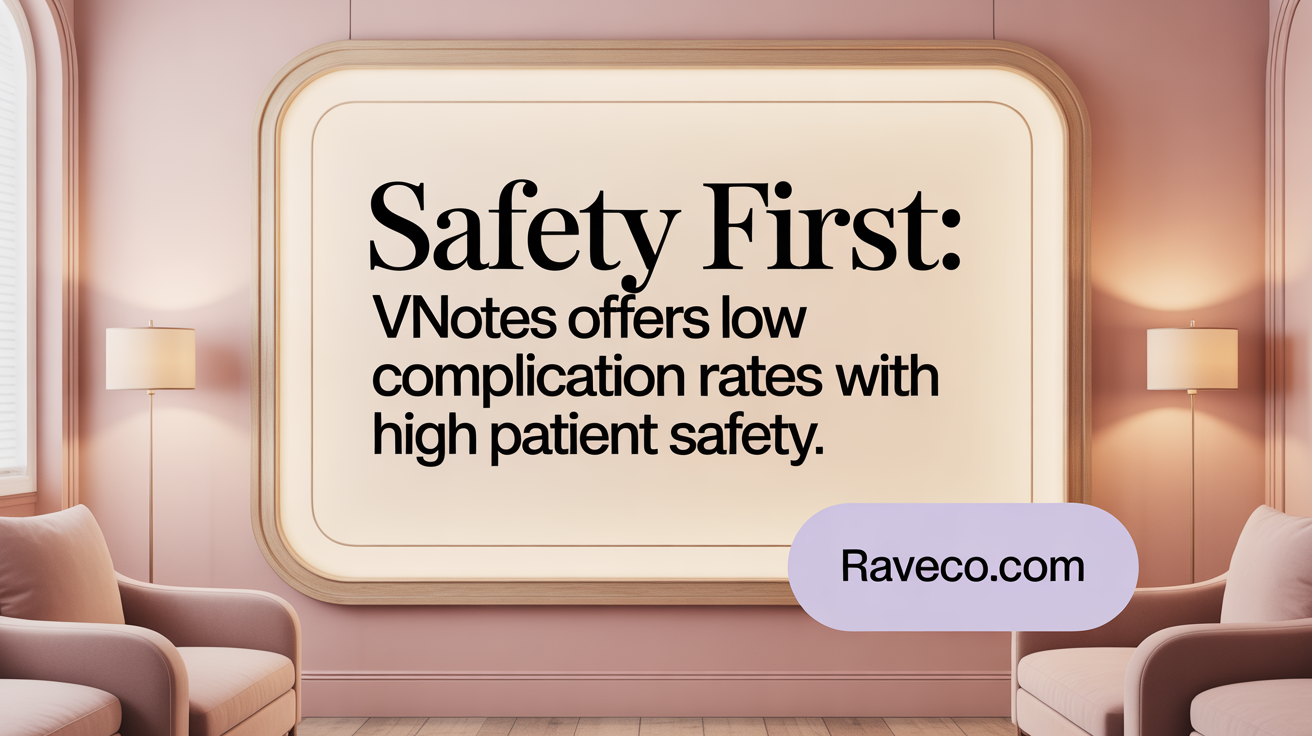Safety first: vNOTES offers low complication rates with high patient safety.