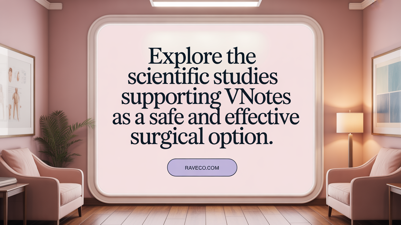 Explore the scientific studies supporting vNOTES as a safe and effective surgical option.