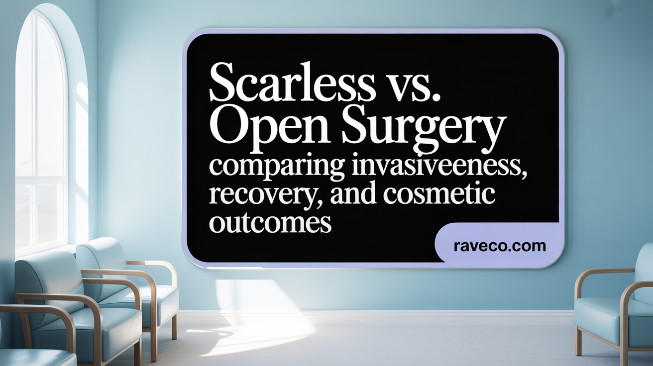 Scarless vs. Open Surgery: Comparing Invasiveness, Recovery, and Cosmetic Outcomes