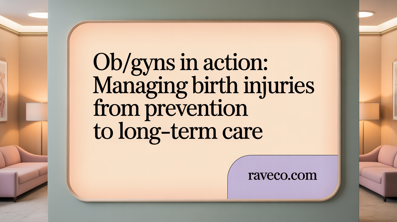 OB/GYNs in Action: Managing Birth Injuries from Prevention to Long-Term Care