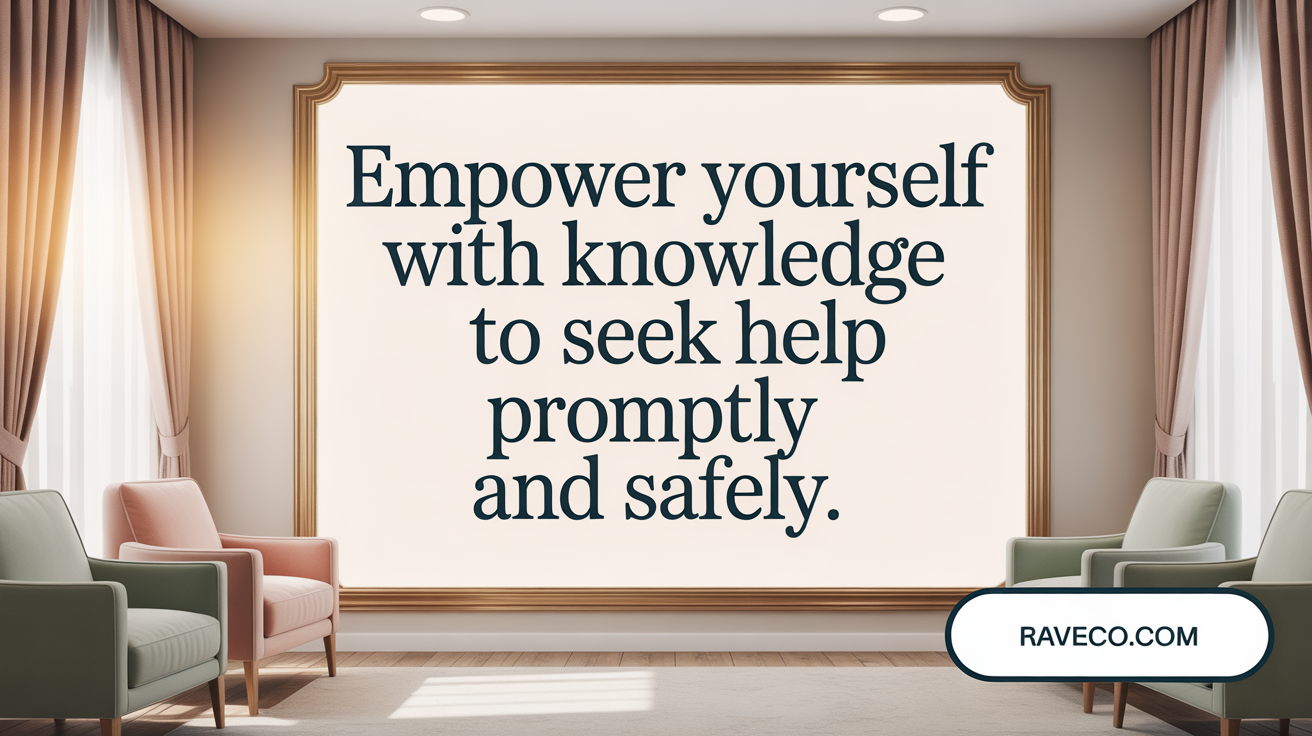 Empower yourself with knowledge to seek help promptly and safely.