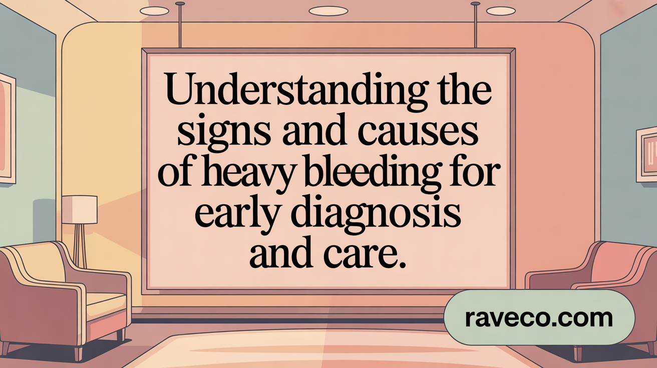 Know the signs and causes of heavy bleeding to seek early diagnosis.