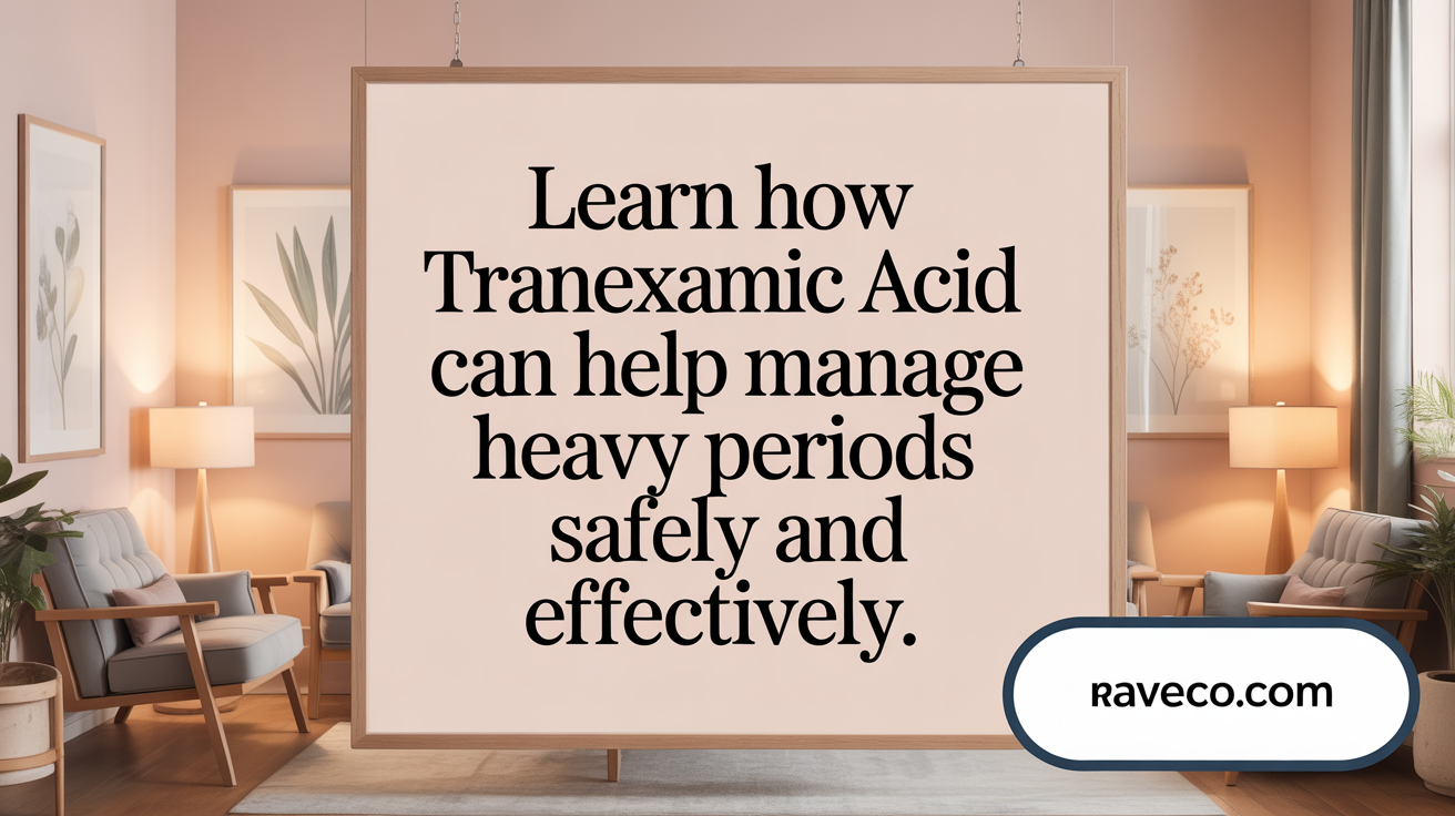 Learn how tranexamic acid can help manage heavy periods effectively.