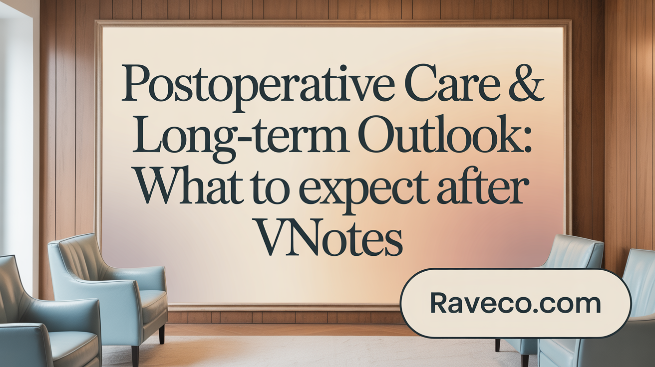 Postoperative Care &amp; Long-Term Outlook: What to Expect After vNOTES