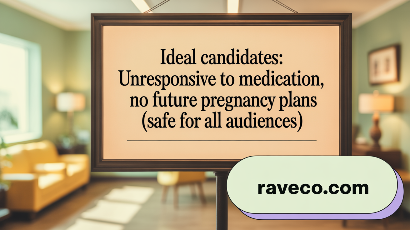 Ideal Candidates: Unresponsive to Medication, No Future Pregnancy Plans