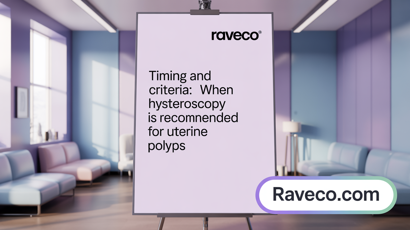 Timing and Criteria: When Hysteroscopy is Recommended for Uterine Polyps