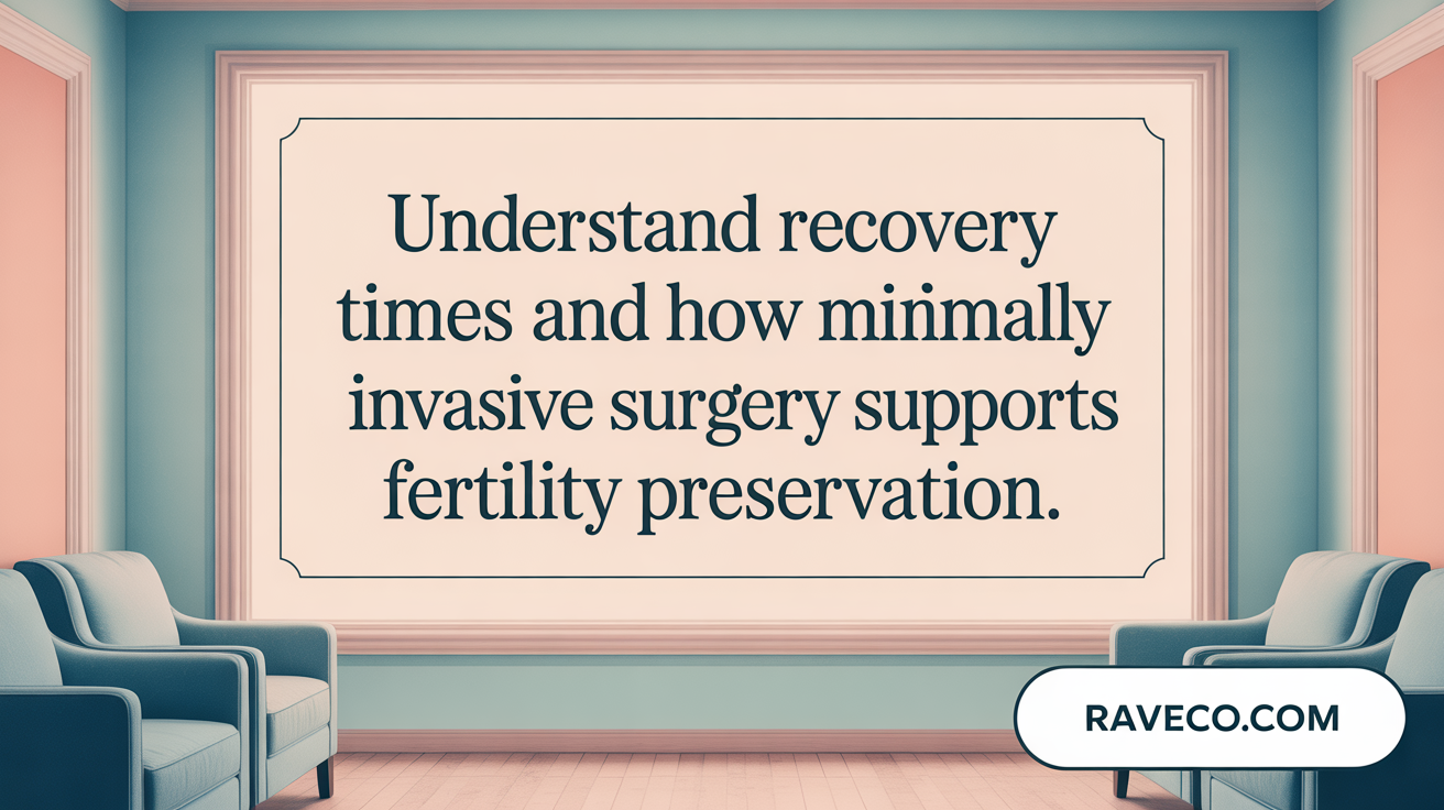 Understand recovery times and how laparoscopic surgery supports fertility preservation.