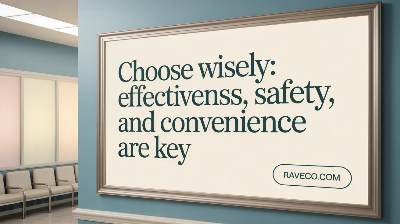 Choose Wisely: Effectiveness, Safety, and Convenience Are Key
