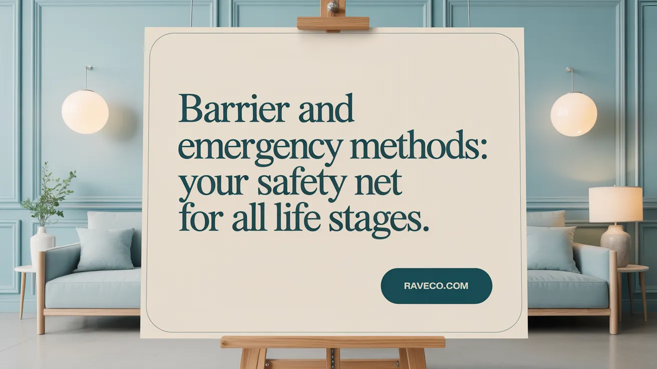 Barrier and emergency methods: Your safety net for all life stages.