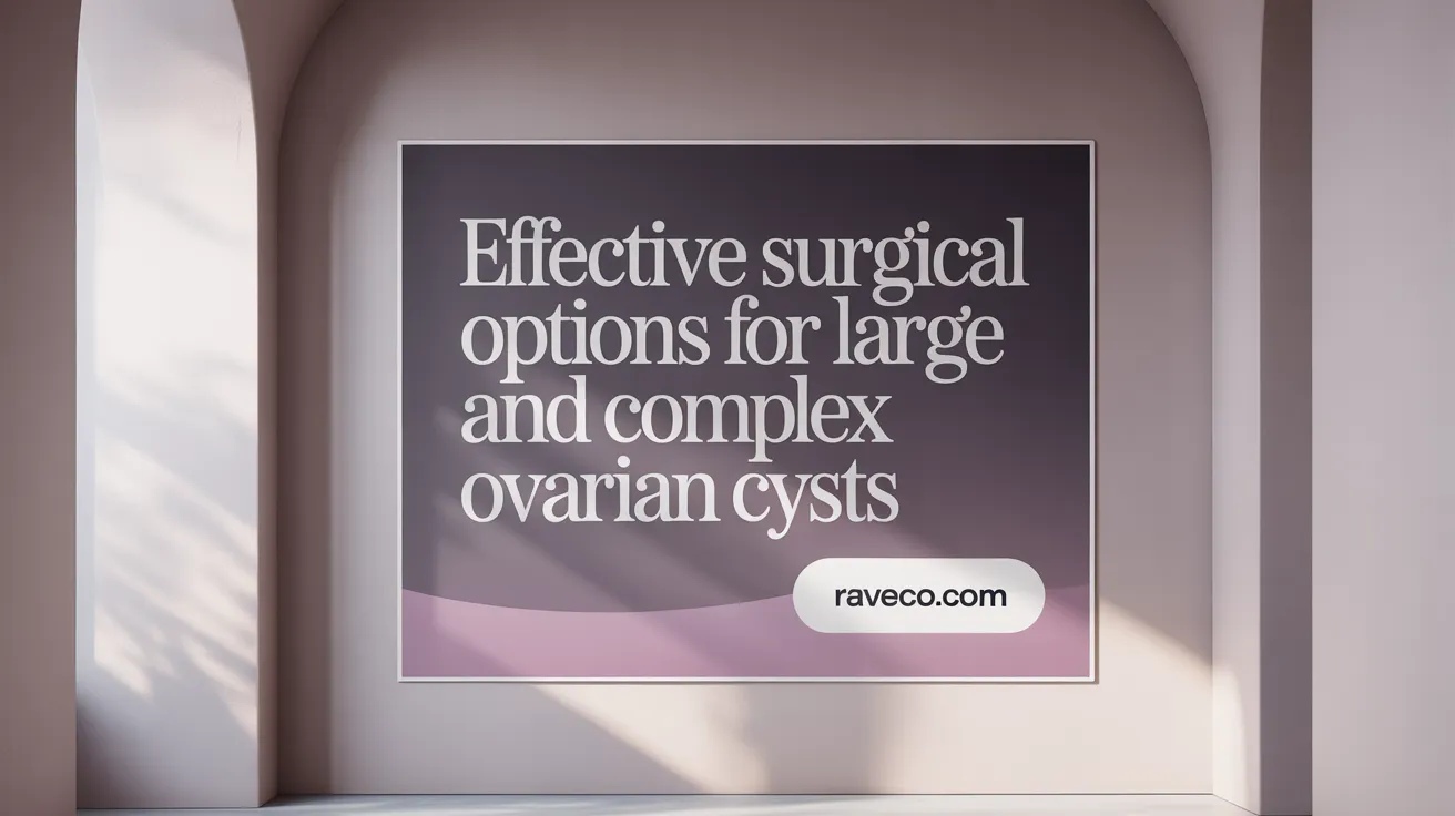 Effective Surgical Options for Large and Complex Ovarian Cysts
