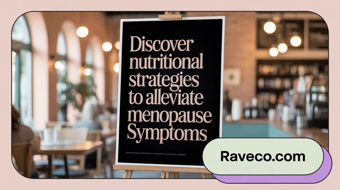 Discover Nutritional Strategies to Alleviate Menopause Symptoms