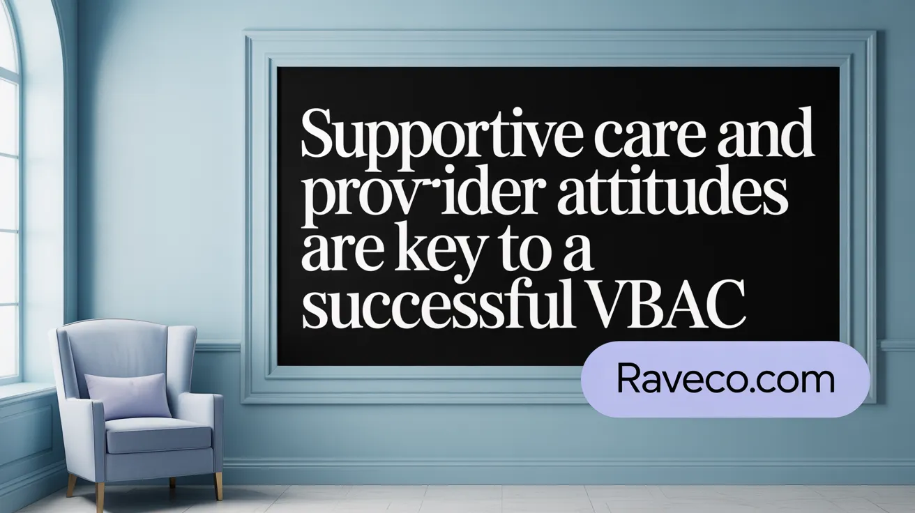 Supportive Care and Provider Attitudes Are Key to a Successful VBAC