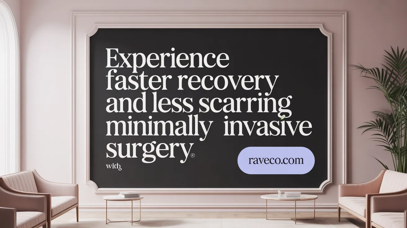 Experience Faster Recovery and Less Scarring with Minimally Invasive Surgery