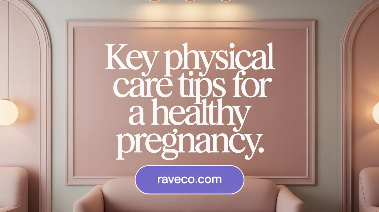 Key Physical Care Tips for a Healthy Pregnancy