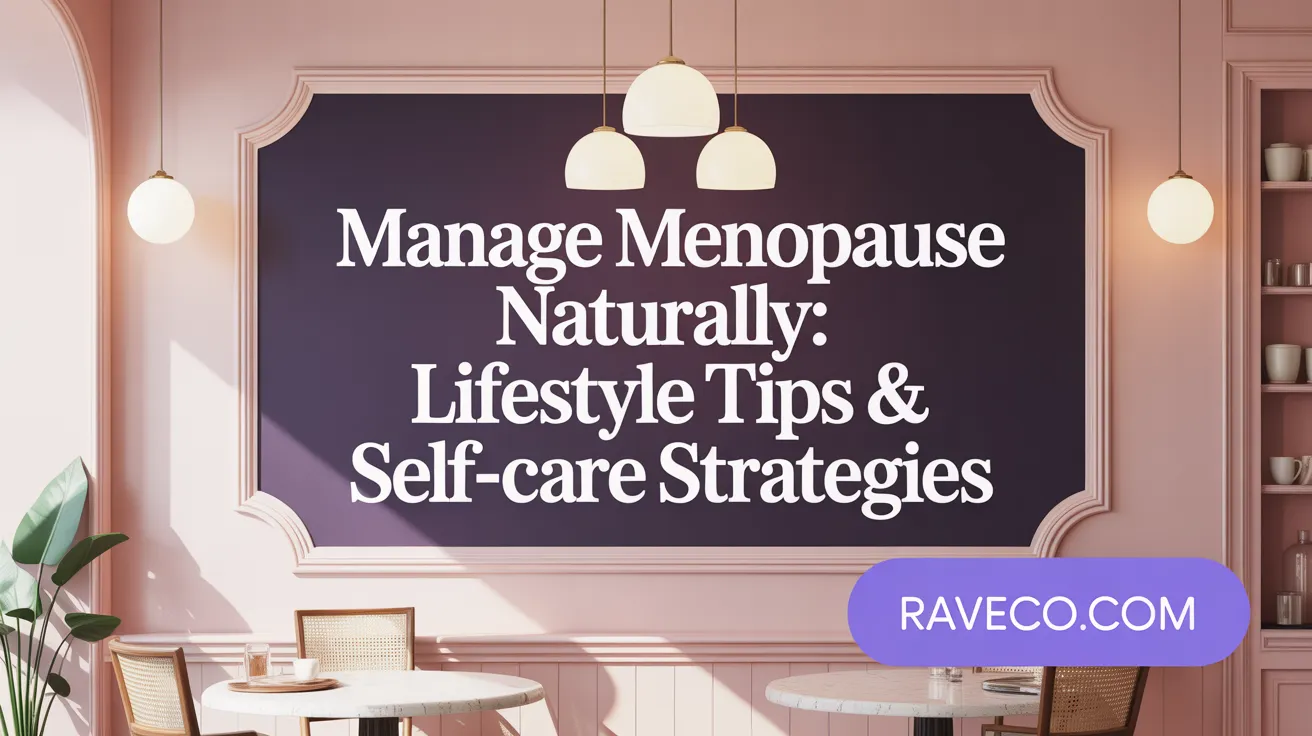 Manage Menopause Naturally: Lifestyle Tips & Self-Care Strategies