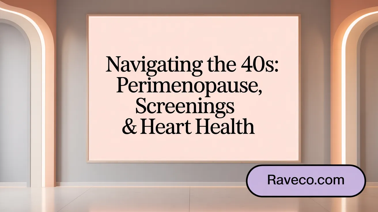 Navigating the 40s: Perimenopause, Screenings & Heart Health