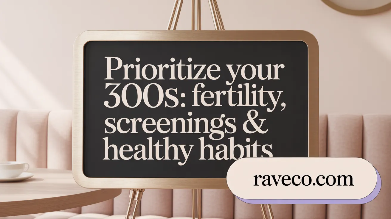 Prioritize Your 30s: Fertility, Screenings & Healthy Habits