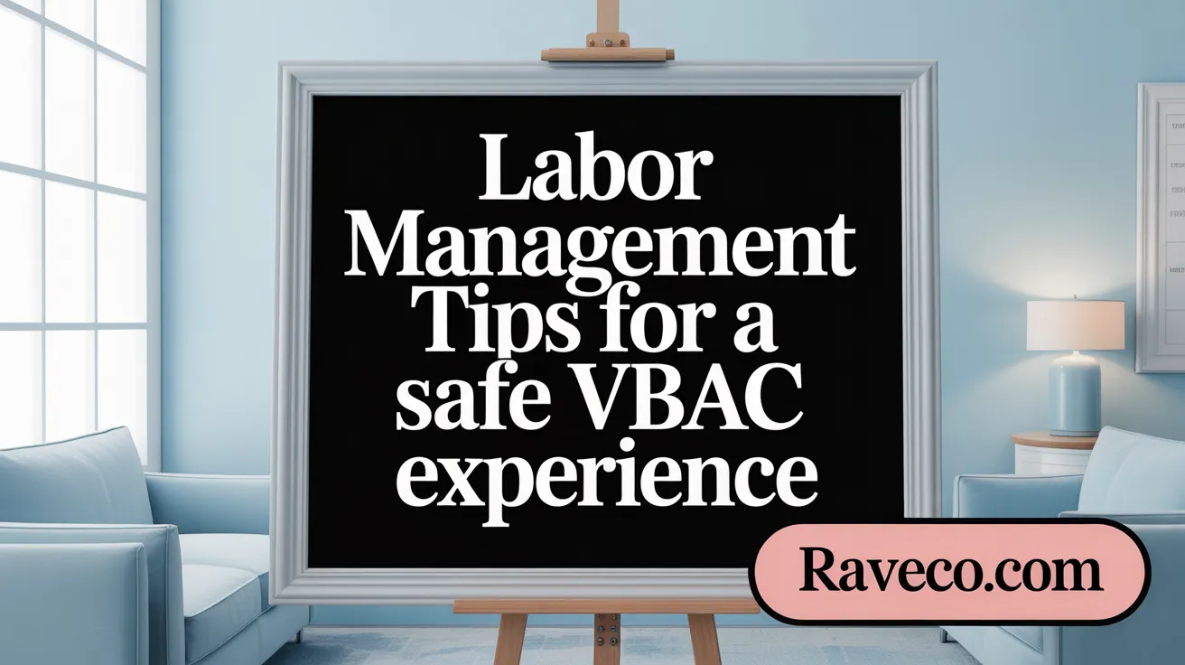 Labor Management Tips for a Safe VBAC Experience