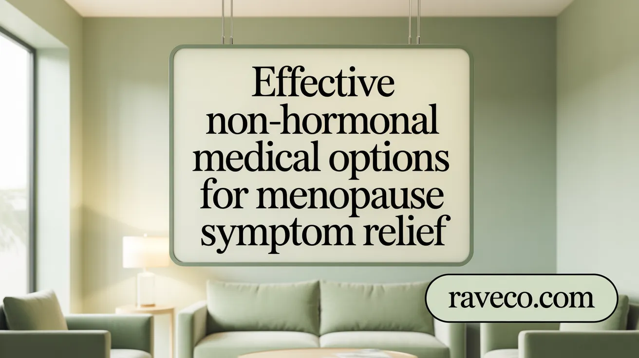 Effective Non-Hormonal Medical Options for Menopause Symptom Relief