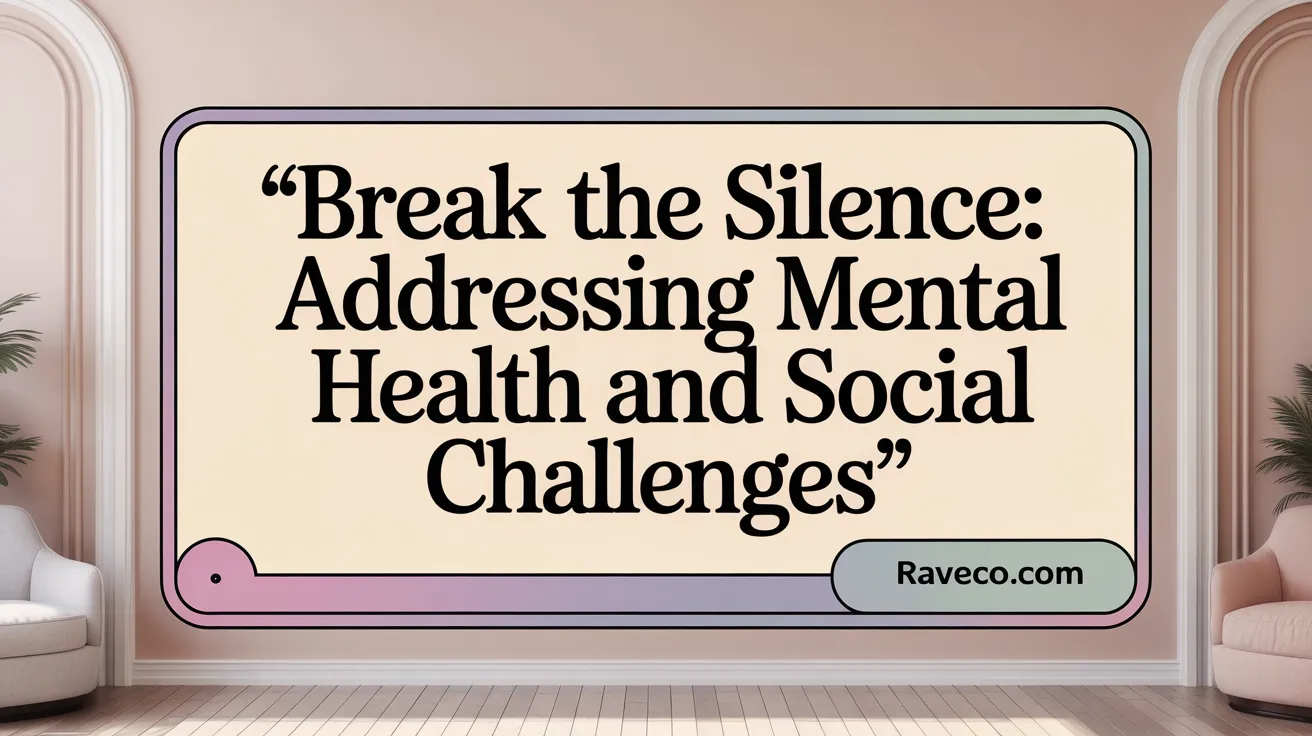 Break the silence: Addressing mental health and social challenges