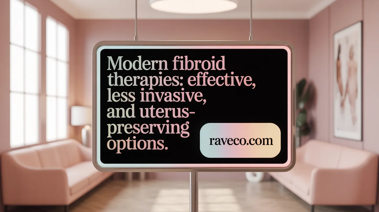 Modern fibroid therapies: effective, less invasive, and uterus-preserving options.
