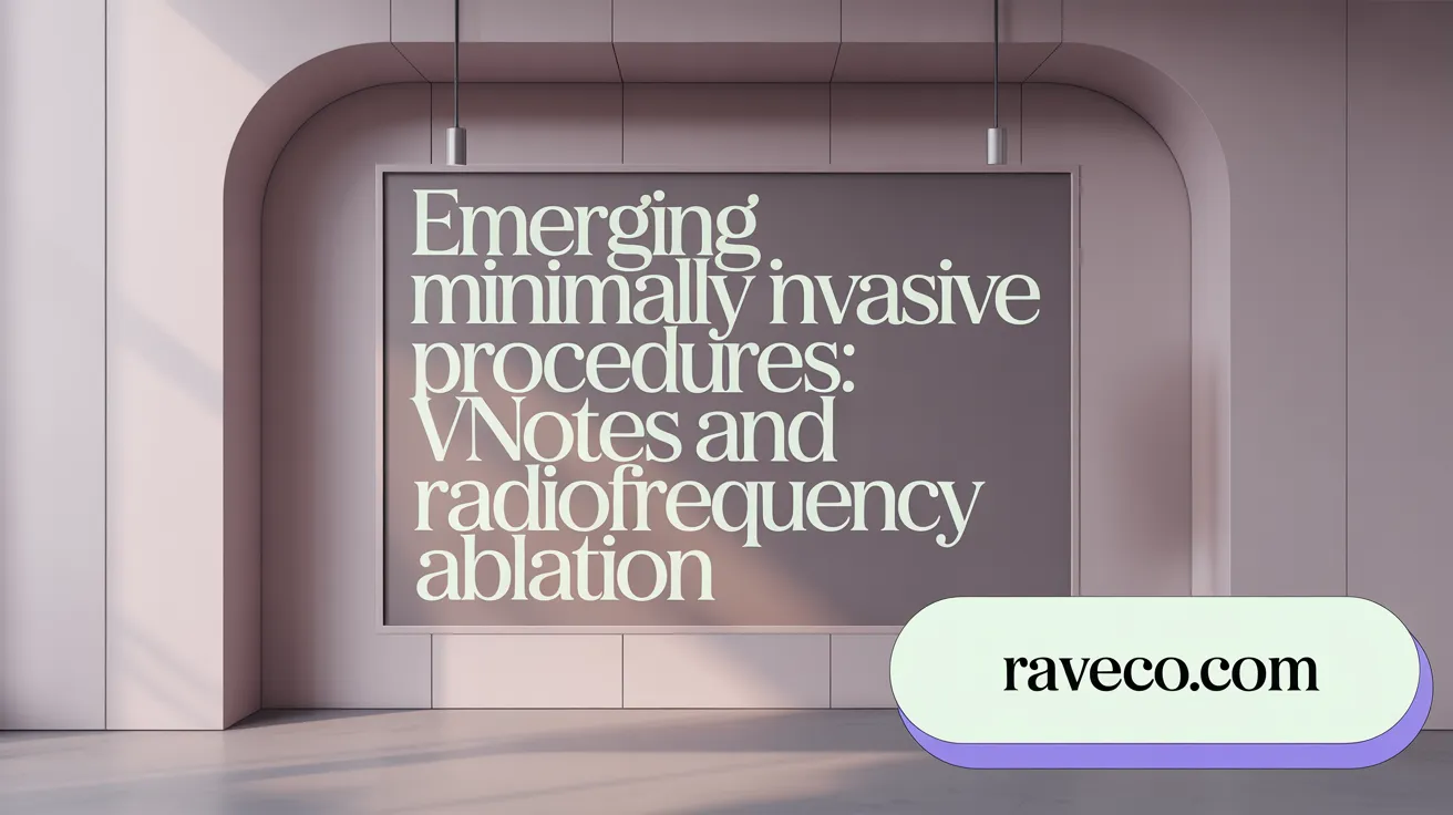Emerging Minimally Invasive Procedures: vNOTES and Radiofrequency Ablation